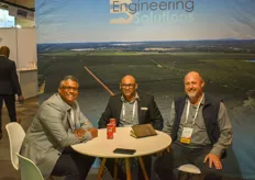 Malcolm Naidoo of Consortium Shipping, Preggy Chettiar and Henk McDonald of HC Engineering.